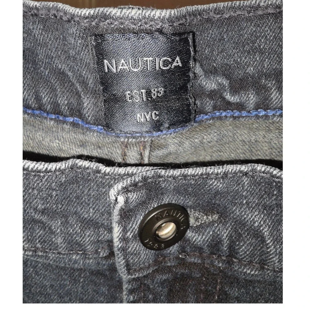 Nautica Straight Fit Jeans Mens Denim Pants Dark Wash Size 36 x 32 - Picture 4 of 11